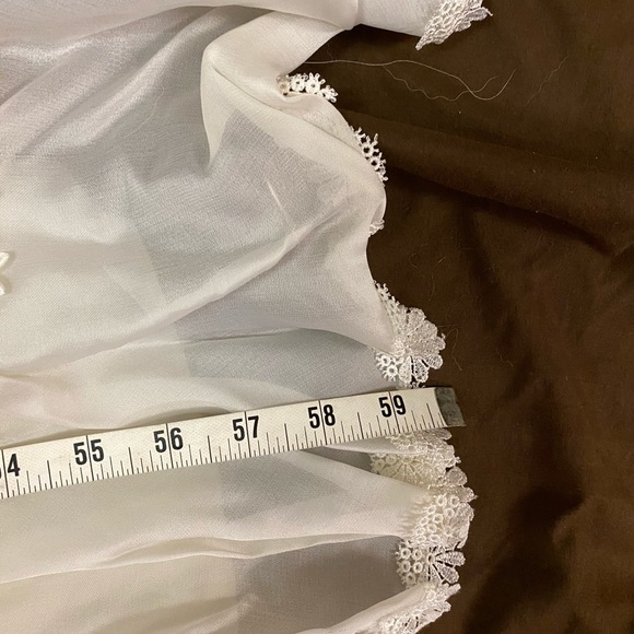 Exquisite Vintage Custom Ivory Wedding Dress/Veil - Picture 15 of 16